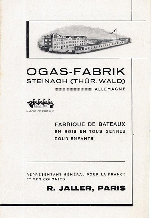Katalogtitelblatt der Französischen Vertretung ende der 20er Jahre