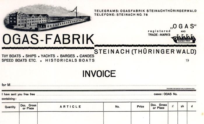 Commercial Invoice 1930